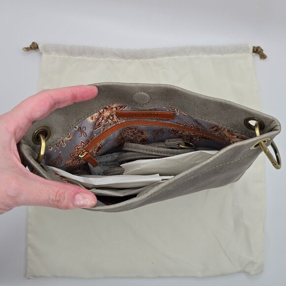 NWT HOBO Every GO Crossbody Bag Granite Gold - Picture 5 of 8